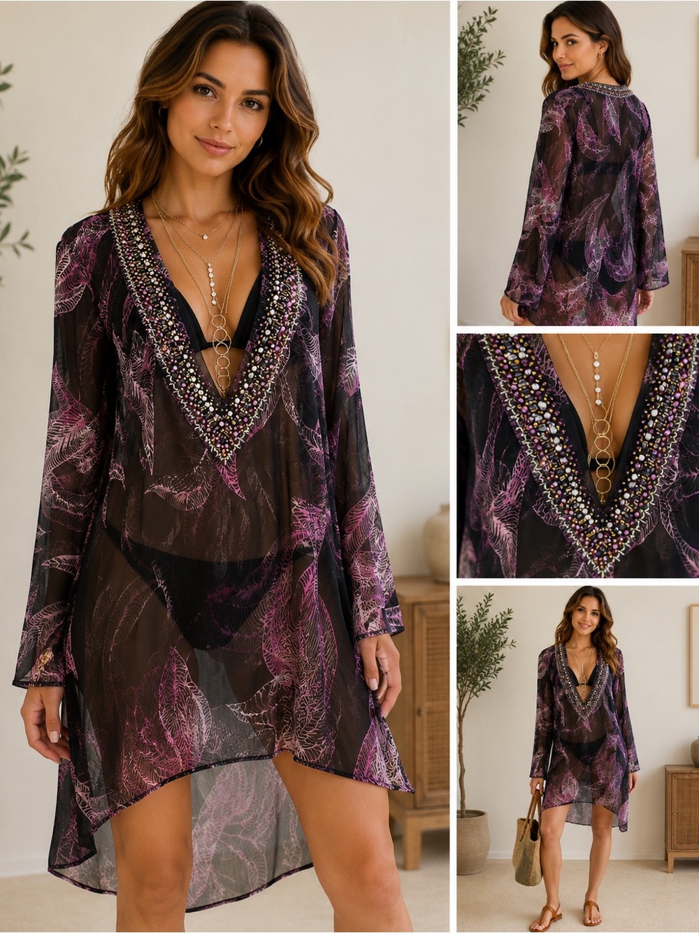 Moda international Victoria’s Secret swim Cover Up Size M